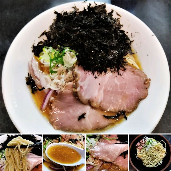 「冷やしそば＋岩海苔＋冷やし和え玉(塩)＝1200円」@麺処 晴の写真