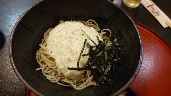 「自然薯そば」@栄茶屋の写真
