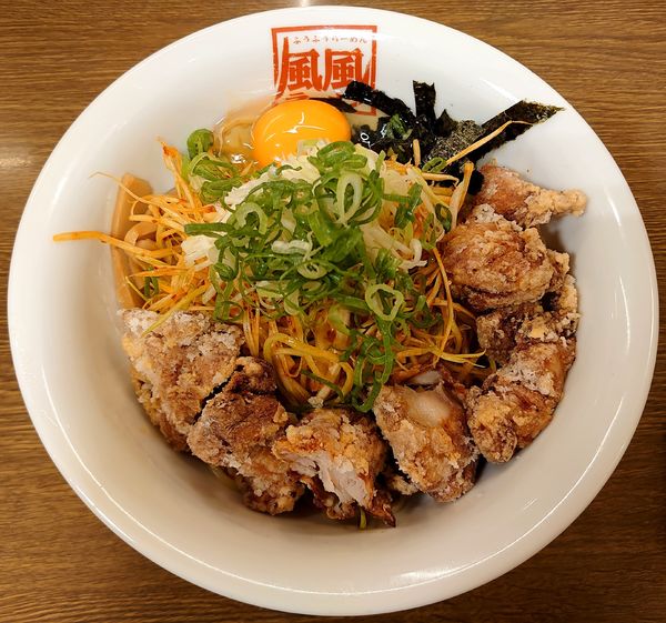 「唐玉そば２個増し+ピリ辛ネギ(1056円)」@風風ラーメン 北朝霞店の写真