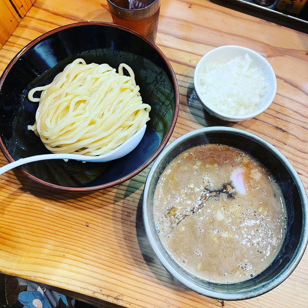 「濃厚つけ麺（並）　玉葱増し」@銀座 朧月の写真