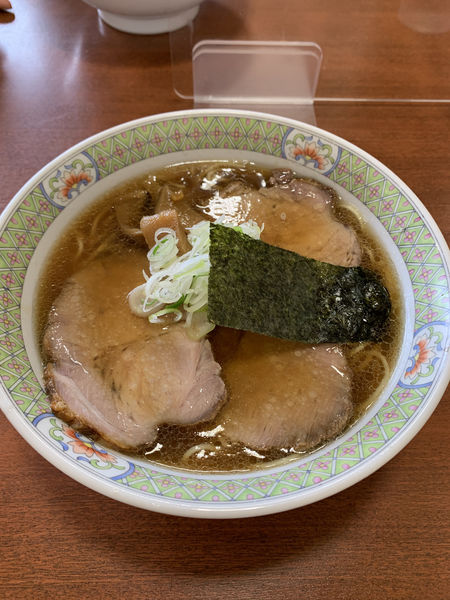 「醤油　チャーシュー麺950円」@支那そば 一力の写真