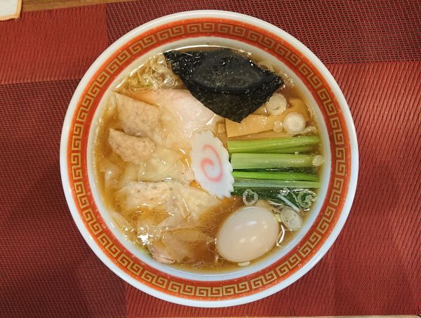 「ワンタン麺＋味玉」@麺創庵 砂田の写真