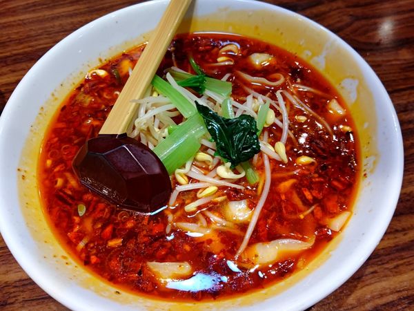 「マーラー刀削麺(並盛)800円」@上海華龍 ヤマダ電機LABI1高崎店の写真