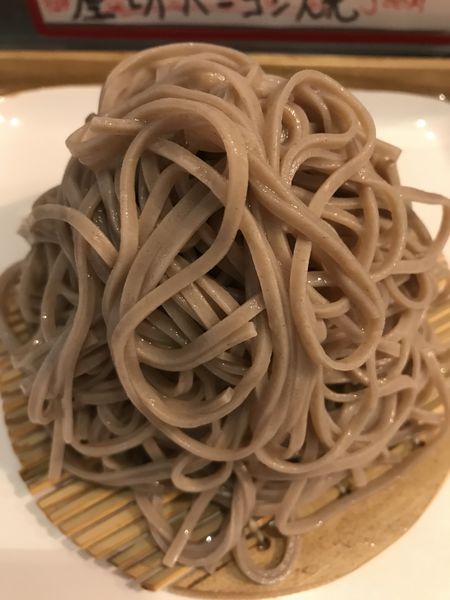 「十割蕎麦」@スタンドソバサンカクシノブチャンの写真