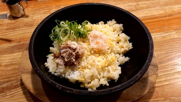 「半チャーハン」@タンタン麺 萬福食堂の写真