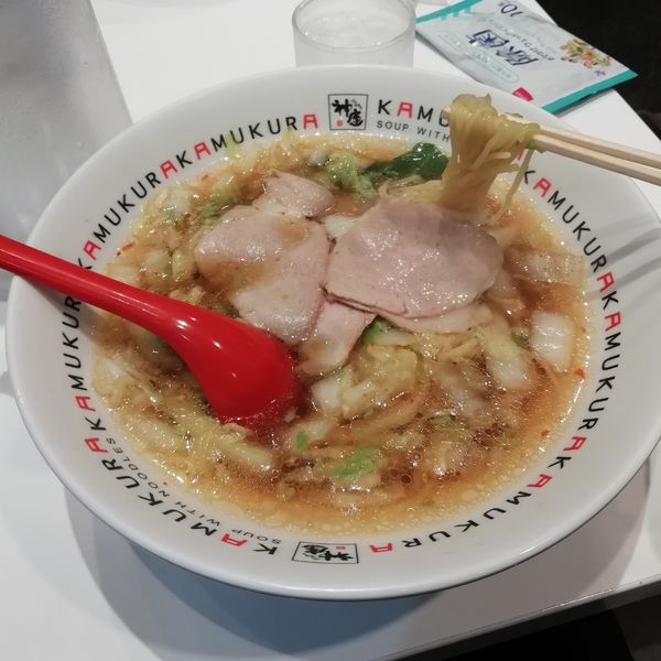「おいしいラーメン(750円)」@どうとんぼり神座 エキマルシェ新大阪店の写真
