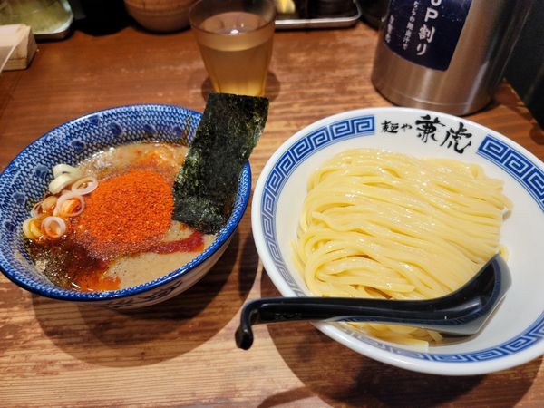 「辛辛つけ麺」@麺や兼虎 天神店の写真