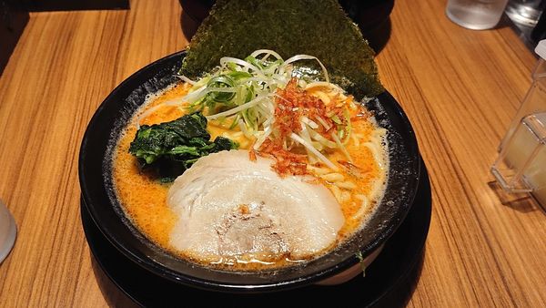 「家系海老ラーメン(870円)」@横浜家系ラーメン 麺匠家 有玉店の写真
