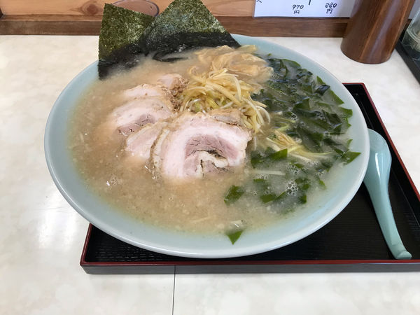 「ネギチャーシュー麺　中盛り」@ラーメンショップ 塚崎店の写真
