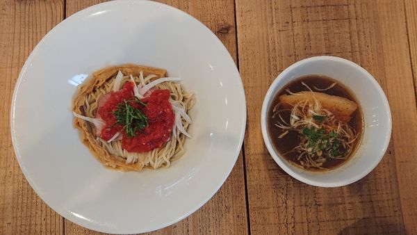 「トマト煮干しつけ麺（限定）」@The Noodles & Saloon Kiriyaの写真