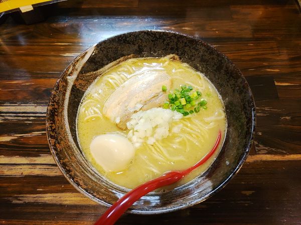 「味玉とりそば 塩  ﾒﾝﾏ抜き」@麺堂 稲葉 Kuki styleの写真