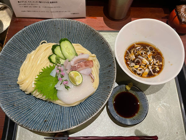 「烏賊ニボ冷やしつけ麺」@つけ麺 繁田の写真