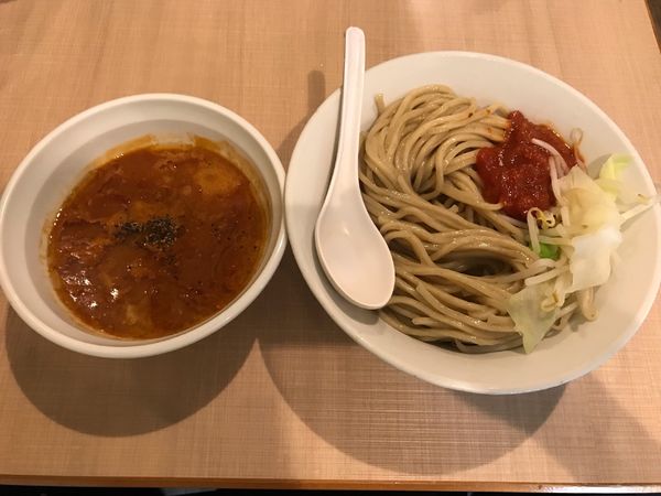 「とまと味噌つけ麺・中盛 900円」@らーめん カッパハウスの写真