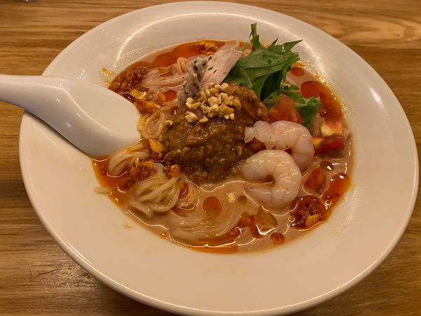 「冷やしトマト担々麺900円」@らぁ麺 ふじ松の写真