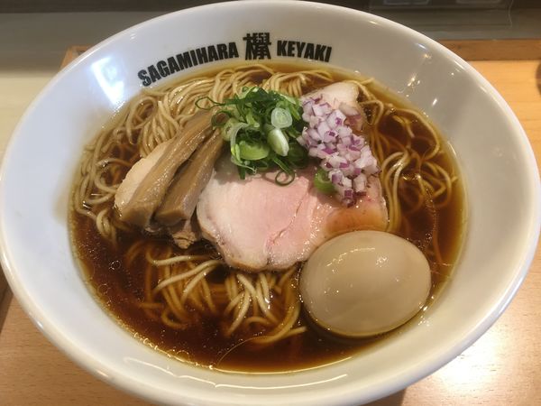 「味玉醤油（大盛）」@Sagamihara 欅の写真