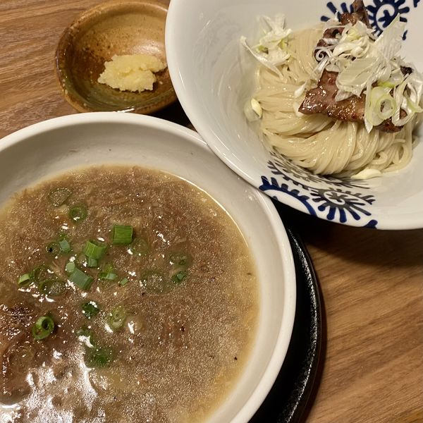「牛骨つけそば」@竈 kamadoの写真