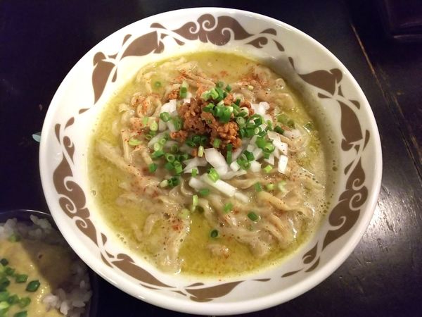 「【限定】不純あさりソバ。＋アサリめし　880＋200円」@煮干結社 弘前店の写真