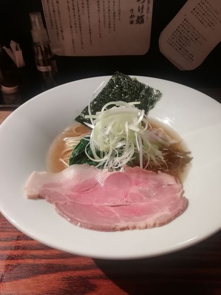 「あご煮干しらーめん　850円」@濃厚焼きあご煮干し つけ麺さか田の写真