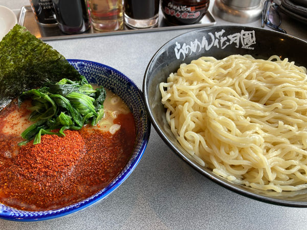 「辛辛魚（300g）花月嵐マスターほうれん草」@らあめん花月嵐 ひたちなか高場店の写真