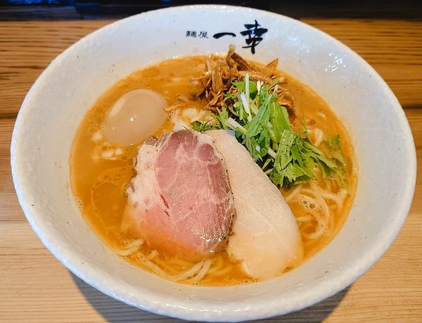 「鶏白湯海老塩ラーメン」@麺屋 一幸の写真