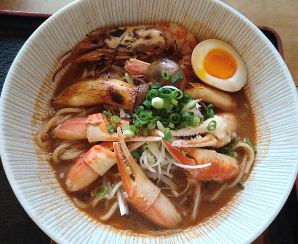 「【限定】海老と蟹のらーめん（〆ご飯付き）￥1000」@和風らーめん 凪の写真