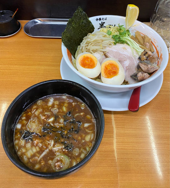 「限定(終了)・秋刀魚煮干しつけそば(塩・冷)¥1000」@中華そば 半ざわの写真