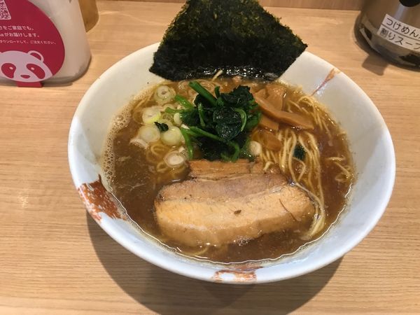 「煮干ラーメン＋肉ご飯ミニ」@麺処つむじの写真