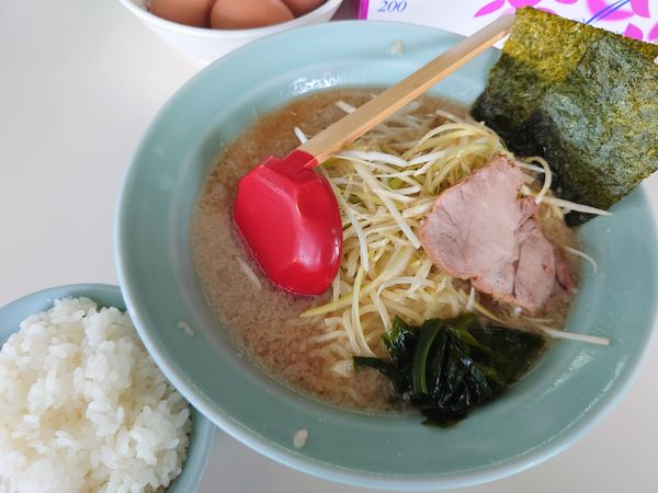 「ネギラーメン750円＋ライス（小）100円」@ニューラーメンショップ 伊奈町店の写真