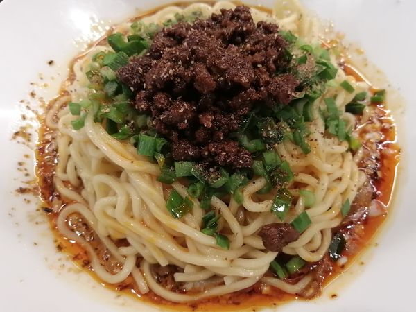 「汁なし担担麺¥850」@香噴噴 東京木場の写真