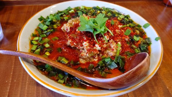 「麻辣好麺８００円もっと辛く！＋小ライス５０円」@ニューカッパの写真