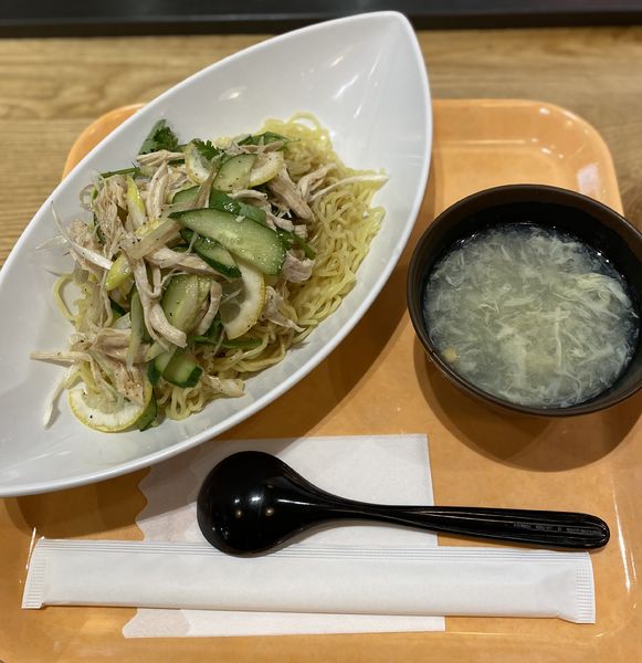 「【期間限定】鶏肉山椒レモン冷麺　８８０円」@阿里城 川崎ルフロン店の写真