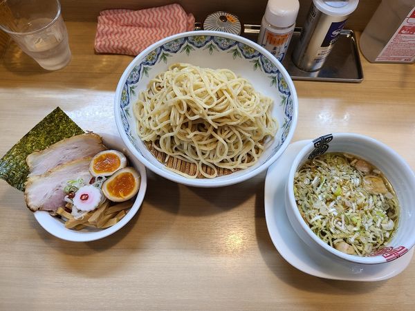 「豚鴨つけそば+くんたま」@中華そば 多賀野の写真