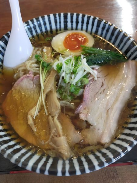 「手打ち中華そば」@手打ち中華そば 味楽の写真