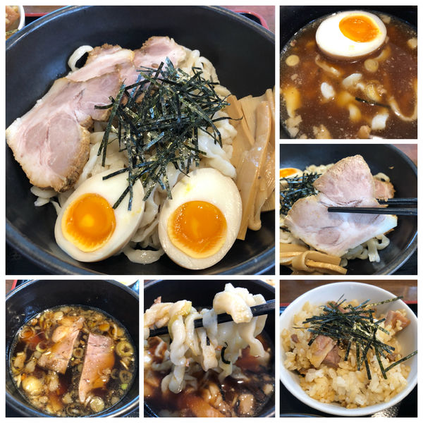 「うさぎつけめん並1000円手打ち麺100円半チャーシュー丼」@らーめん うさぎやの写真