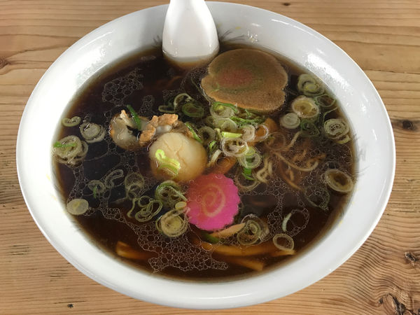 「醤油帆立ラーメン　800円」@間宮堂の写真