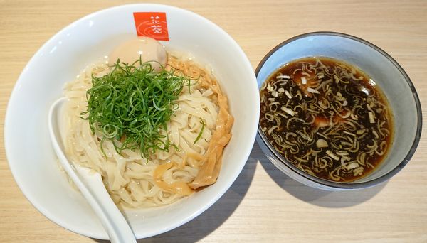 「味玉煮干しつけ麺＋ネギ」@煮干中華そば ハナアオイの写真