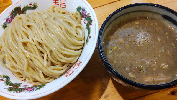 「限定、濃厚煮干しつけ麺大盛り650円　9/12まで」@活龍大衆麺処 真壁屋の写真