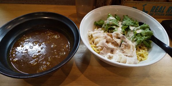 「カレーつけめん」@極太めん ひでまる 千波店の写真