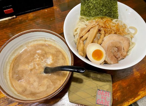 「濃魚つけ麺倍盛り」@オリオン食堂の写真