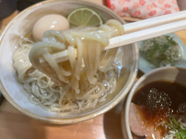「味玉・醤油つけ麺」@迂直の写真