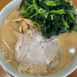 味噌ラーメン ほうれん草増し
