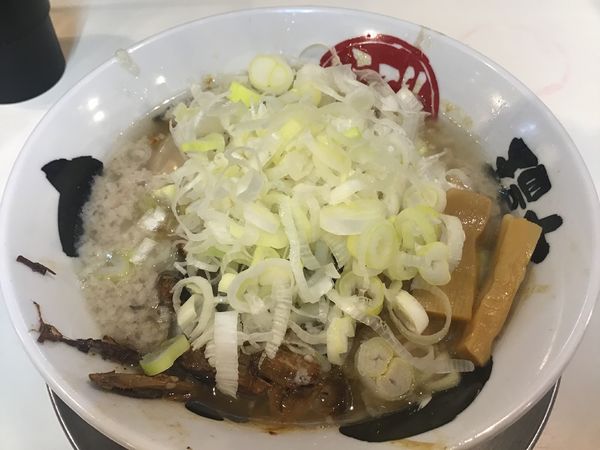 「特製ラーメン870円(太麺、全て普通)、ネギ80円」@環七ラーメン てらっちょの写真