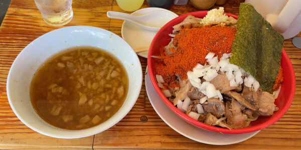 「赤道つけめん 大盛」@にかいやの写真