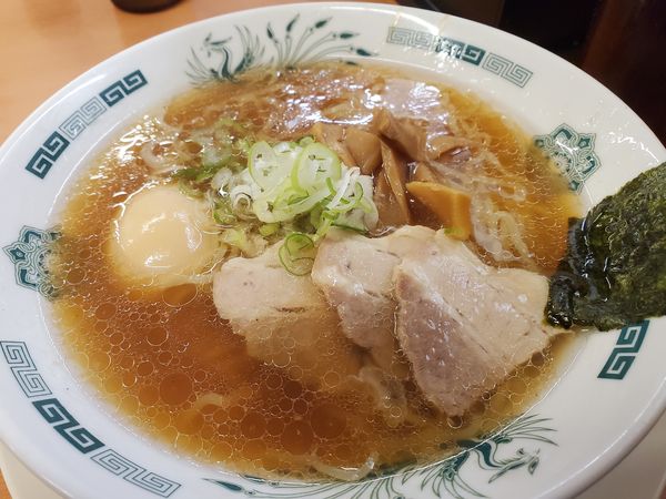「ラーメン+味玉４４０円」@日高屋 九段下店の写真