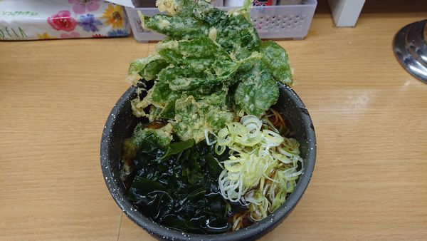 「あしたば天（そば）　４２０円」@葛西めんやの写真