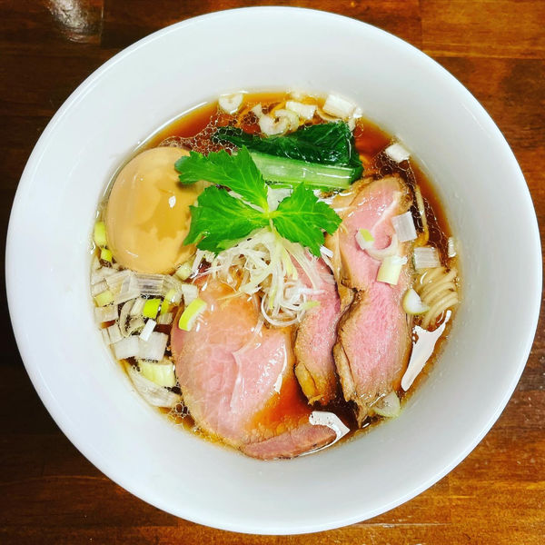 「【限定】鴨中華そば」@CLAM＆BONITO貝節麺RAIKの写真