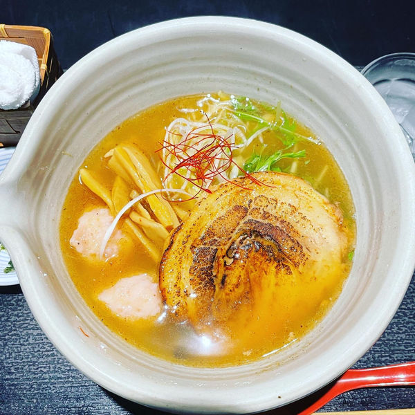 「銀笹ラーメン（白醤油）」@麺処 銀笹の写真
