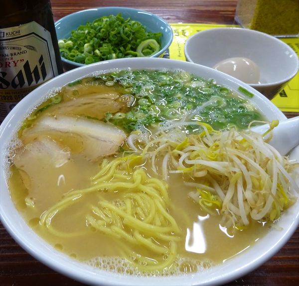 「ラーメン煮玉子＋ネギ（900円）」@ラーメン洋の写真
