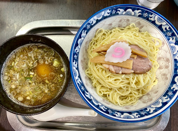 「つけ麺(細麺) 890円 中盛り 100円 味玉サービス券」@煮干らー麺 カネショウ 四街道の写真