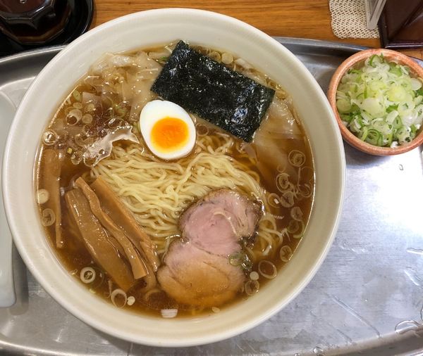 「ワンタン麺ねぎ（￥1000+50）」@大勝軒 昭島店の写真
